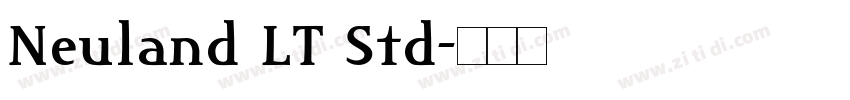 Neuland LT Std字体转换